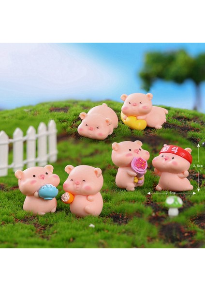 6 Adet Minyatür Domuz Figürinler Sevimli Pembe Domuz Aile Oyuncakları Figürler Peri Bahçe Dekorasyonu Için Diy El Sanatları Ev Süslemeleri (Yurt Dışından) modelleri