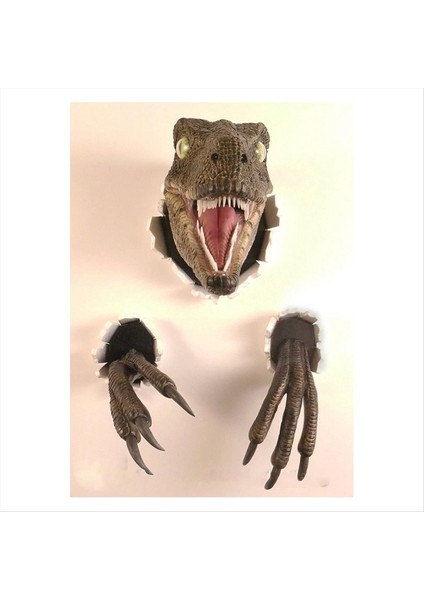 Velociraptor Heykel Duvarı Reçinesi Dinozor Kafası Heykel Duvarı Kapalı ve Dış Mekan Dinozoru Için Asılı Süsleme (Yurt Dışından) modelleri