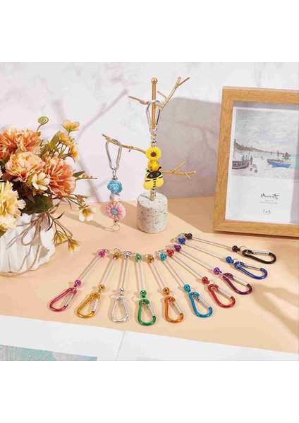 20PCS Beadable Anahtarlık Çubukları Renkli Boş Boncuk Anahtar Key Zincir Dökme Metal Boncuk Beadable Anahtar Çubukları El Sanatları Kolye Takı B (Yurt Dışından) fiyatları