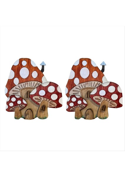 2pcs Mini Ev Dekorasyonları Ahşap Peri Kapı Peri Masalı Kapı Kapısı Dekorasyon Zanaat Süsleri D (Yurt Dışından)