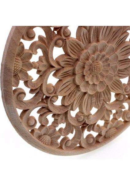 Ahşap Çıkartma Beslemesi Aplike Gerçek Ahşap Oyma 20X20X1CM ve Oyma Çiçek Oyma Yuvarlak Ahşap Aplikler 15X15X0 8cm (Yurt Dışından) modelleri