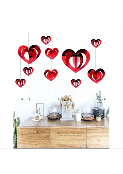 80PCS 3D Aşk Kolye Sevgililer Günü Düğün Dekorasyonu Içi Boş Kolye Ev Dekorasyonu (Yurt Dışından) fırsatları