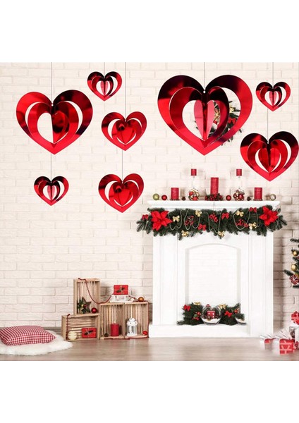 80PCS 3D Aşk Kolye Sevgililer Günü Düğün Dekorasyonu Içi Boş Kolye Ev Dekorasyonu (Yurt Dışından) indirimleri