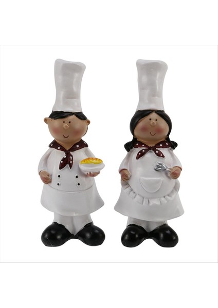 1 Çift Yaratıcı Erkek Kız Şef Dekorasyon Ev Dekorasyon Reçine El Sanatları Şarap Dolabı Pencere Restoran Fırın Dekorasyon (Yurt Dışından) fiyatları