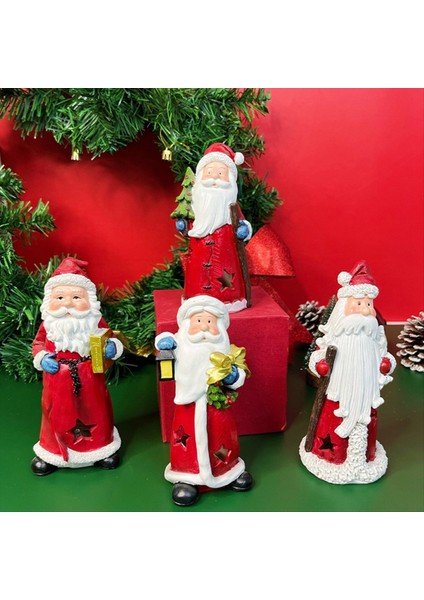 Yeni Küçük Gece Işığı Noel Baba Dekorasyon Reçine El Sanatları Yaratıcı Ev Masaüstü Dekorasyon Hediyesi C (Yurt Dışından) modelleri