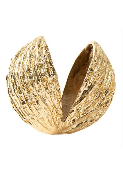 Altın Modern Fındık Kabuğu Sanat Süs Masası Dekorasyon Altın Kaplama Nut Kabuk Heykel Soyut El Sanatları Ev Dekorasyonu-A (Yurt Dışından) modelleri