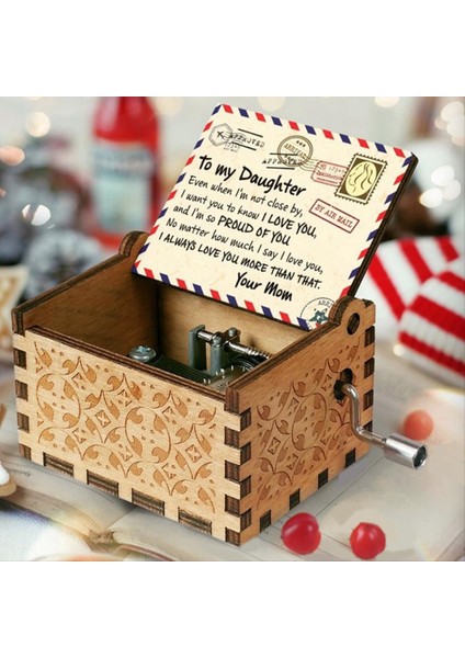Ahşap Müzik Kutuları Lazer Kazınmış Vintage Ahşap Güneş Işığı Müzik Kutusu Hediyeleri Doğum Günü/noel/sevgililer Günü Bir (Yurt Dışından) modelleri