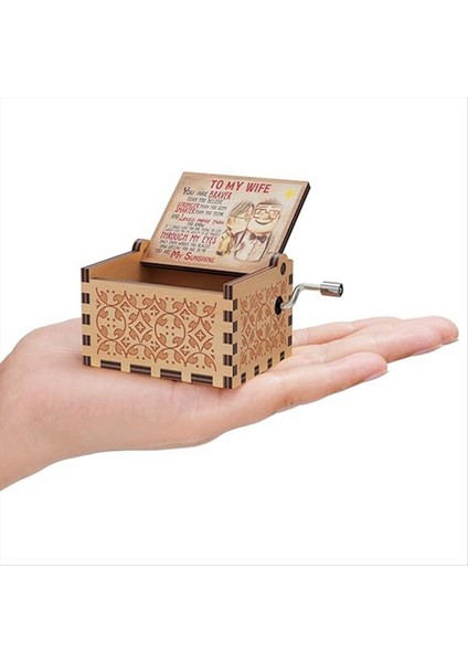 Ahşap Müzik Kutuları Lazer Kazınmış Vintage Ahşap Güneş Işığı Müzik Kutusu Hediyeleri Doğum Günü/noel/sevgililer Günü Bir (Yurt Dışından) indirimleri