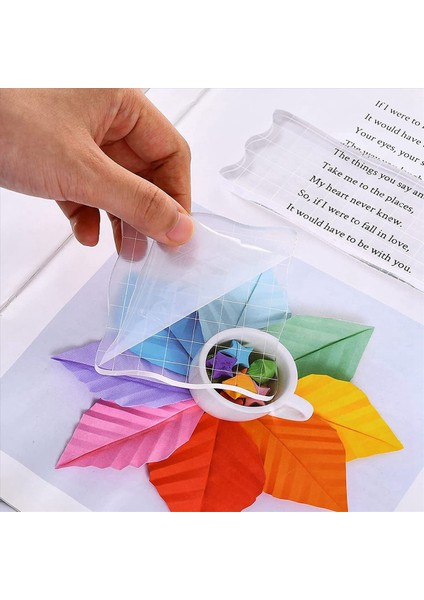 35 Parça Temiz Damga Blokları Akrilik Damgalama Blokları Scrapbooking El Sanatları Için Izgara ile Ayarlanan Araçlar Kartlar Program Kitabı (Yurt Dışından) modelleri