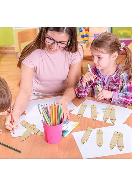 Bitmemiş Ahşap Kalem El Sanatları Diy Ahşap Kesim Kalem Adı Etiketleri Okul Için Boş Okul Ev Öğretmeni Öğrenci Parti Dekorasyonu (Yurt Dışından) modelleri