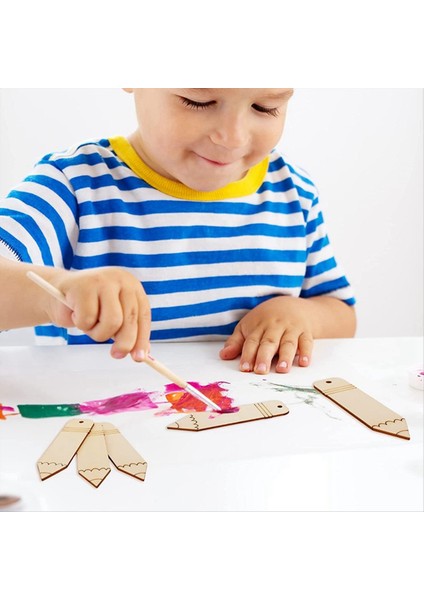 Bitmemiş Ahşap Kalem El Sanatları Diy Ahşap Kesim Kalem Adı Etiketleri Okul Için Boş Okul Ev Öğretmeni Öğrenci Parti Dekorasyonu (Yurt Dışından) indirimleri