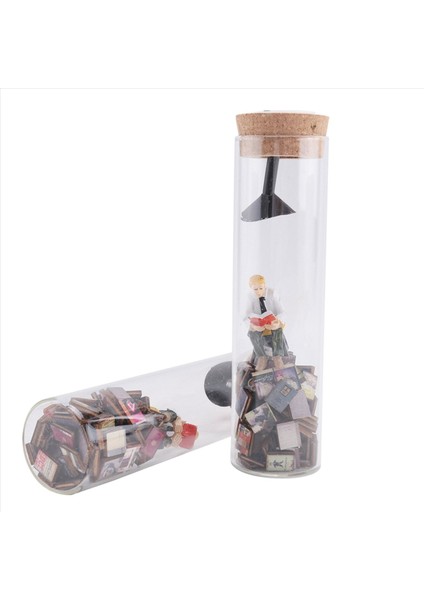 Test Tüpü Perspektif Çizimi Yaratıcı Soyut Sanat Heykelcik Gece Işığı ile Plastik Heykeller Ev Dekoratif 2 Adet (Yurt Dışından) fiyatları