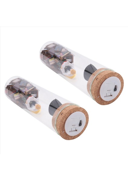 Test Tüpü Perspektif Çizimi Yaratıcı Soyut Sanat Heykelcik Gece Işığı ile Plastik Heykeller Ev Dekoratif 2 Adet (Yurt Dışından) indirimleri