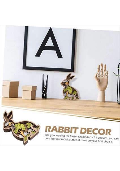 Içi Boş Tavşan Süsü Ahşap Tavşan Tavşan Duvar Heykeli Ahşap Tavşan Süslemeleri Paskalya Ahşap Süslemeleri (Yurt Dışından) indirimleri