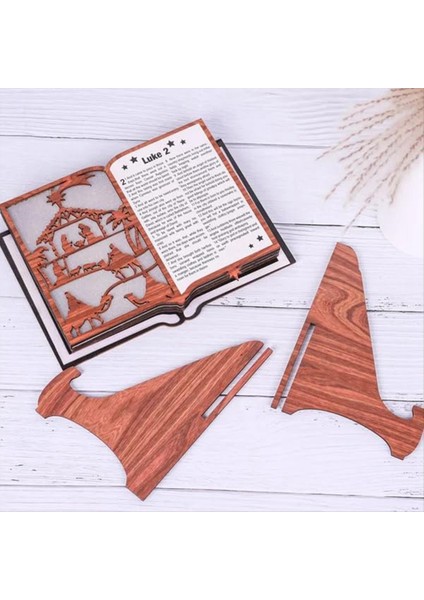 3D Ahşap Doğuş Sahnesi Kitap Ekranı Işık Doğuş Setleri Iç Mekan Doğuş Seti Masa Üstü Rakamları (Yurt Dışından) modelleri