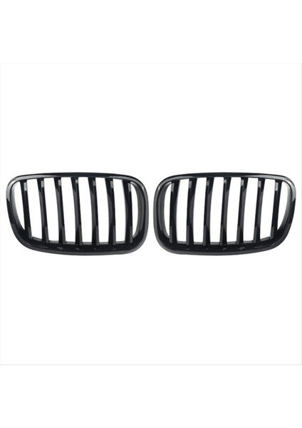 1 Çift Ön Kaput Böbrek Izgara Izgarası Bmw X5 X6 E70 E71 2007-2013 Parlak Siyah 51137157687 51137157688 (Yurt Dışından) indirimleri
