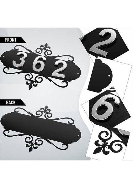 House Adres Plaklar Adresi Işaret Işareti Posta Kutusu Numarası House House Hotel Office Bahçesi Için Kişiselleştirilmiş Adres Işaretleri (Yurt Dışından) fırsatları