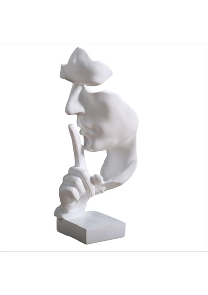 Iskandinav Sessizlik Altın El Sanatları Süsleri Masaüstü Oturma Odası Ofis Süslemeleri Süsler (Beyaz) (Yurt Dışından)