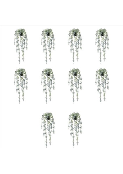 10 Adet Yapay Asılı Bitkiler Saksı Okaliptüs Asılı Bitki Duvar Odası Için Ev Veranda Kapalı Açık Dekor (Yurt Dışından)