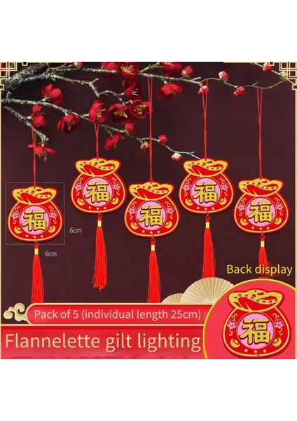 Çin Yeni Yıl Asma Dekorasyon 2024 Bahar Festivali Bitki Kolye Çin Ayı Yılı Asma Süsleme Ev Deco Stil 2 (Yurt Dışından)