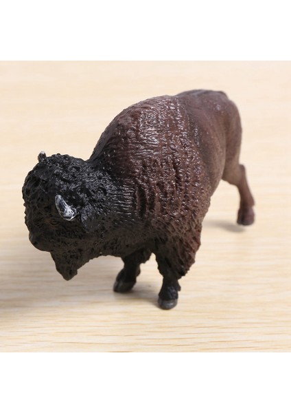 2x Çocuk Katı Simülasyon Yaban Hayatı Dünya Modeli Yabani Süt Inek Yak Oyuncak El Dekorasyon Bizon Heykelcik (Yurt Dışından) fırsatları