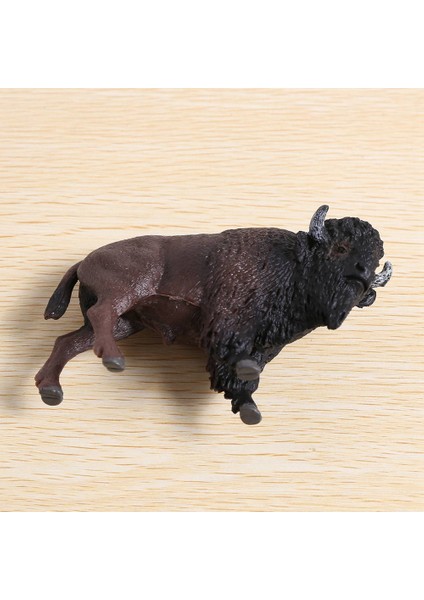 2x Çocuk Katı Simülasyon Yaban Hayatı Dünya Modeli Yabani Süt Inek Yak Oyuncak El Dekorasyon Bizon Heykelcik (Yurt Dışından) indirimleri