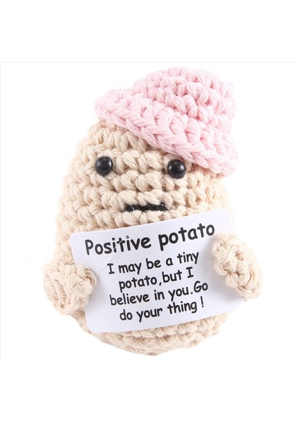 Aydınlık Sevimli Patates Peluş Pozitif Hediyeler Komik Örgü Patates Bebek Doğum Günü ve Dekorasyon Için Pozitif Kart B (Yurt Dışından) fırsatları