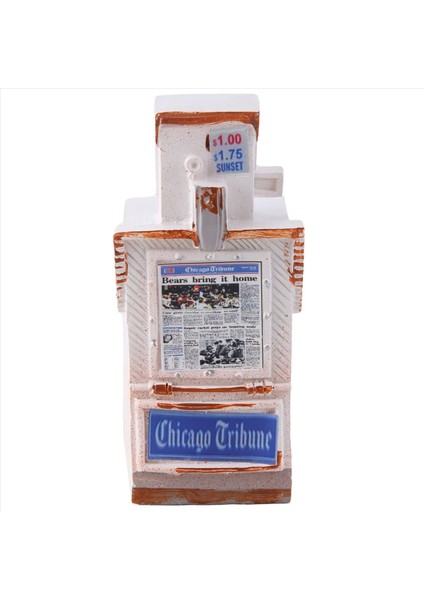 Minyatür Amerikan Süsü Eski Halka Açık Bebek Evi Bebek Evi Vintage Chicago Tribune Gazete Malzemeleri (Yurt Dışından) fiyatları