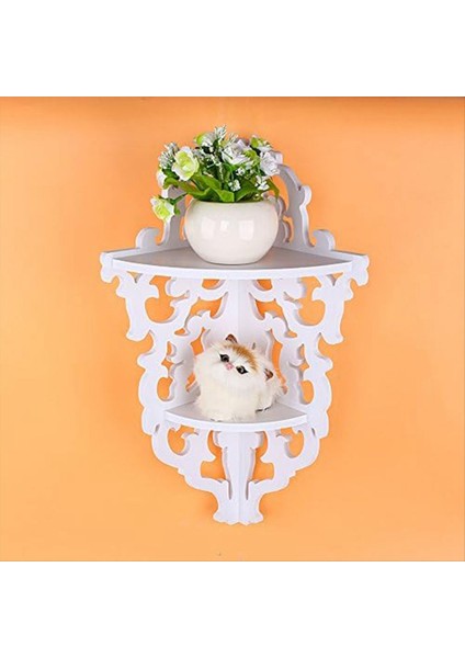 Köşe Raf 2 Katmanlı Duvara Monte Oyulmuş Ev Banyo Köşe Duş Depolama Rafı Köşe Ekran Rafı Dekorasyon Için (Yurt Dışından) fırsatları