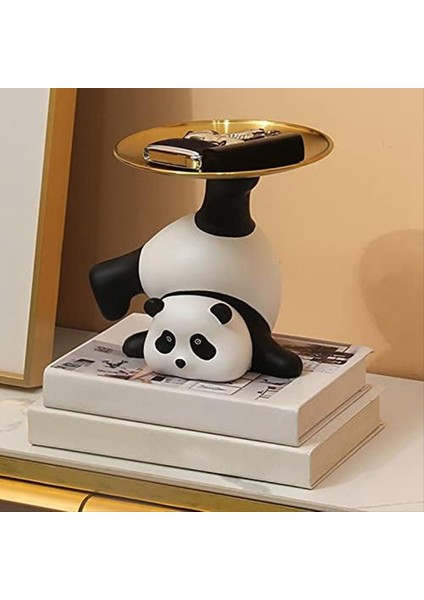 Panda Depolama Dekorasyon Giriş Tepsisi Biblo Yemeği Anahtar Yüzük Stand Ev Dekorasyonları Bilezikler Sundurma Süsleme Tepsisi (Yurt Dışından) fiyatları