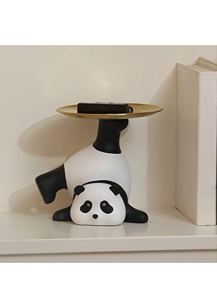 Panda Depolama Dekorasyon Giriş Tepsisi Biblo Yemeği Anahtar Yüzük Stand Ev Dekorasyonları Bilezikler Sundurma Süsleme Tepsisi (Yurt Dışından) indirimleri