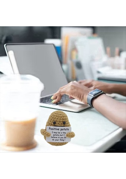 2pcs Pozitif Patates Mini Örme Patates Bebekleri Pozitif Beyan Kartları El Işçili Yün Peluş Oyuncaklar (Yurt Dışından) indirimleri