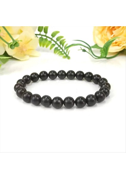 Yaklaşık 94PCS 8mm Doğal Taş Boncukları Siyah Acate Boncuklar Kristal Streç Kablosu ile Takı Yapımı Için Yuvarlak Gevşek Boncuklar (Yurt Dışından) fırsatları