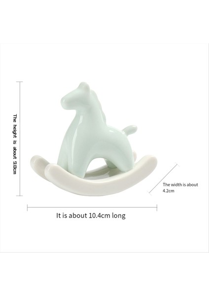 Ev Için Seramik Sallanan At Heykeli Masa Rafı Dekoru Için Modern Sanat Heykeli Estetik Heykelcik Masaüstü Süsü C (Yurt Dışından) modelleri