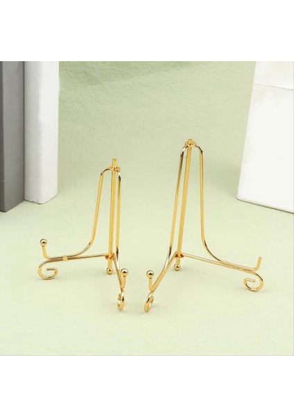 Altın Ekran Stand Craft Bracket Kitap Tutucu Fotoğraf Kaide Kasesi Yemek Çerçeve Resim Tabağı Raf Şövale Depolama DEKORU-15CM (Yurt Dışından) modelleri