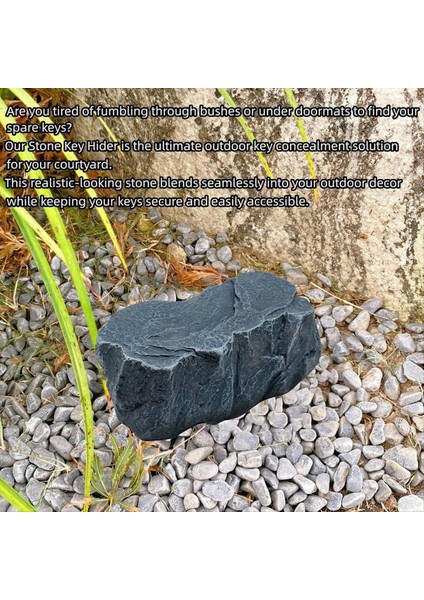 Dışarı Için Kaya Gizli Anahtar Kutusu - Açık Bahçe Veya Bahçe (Taş Stili) Için Güvenli Reçine Yedek Anahtar Hider (Yurt Dışından) fırsatları