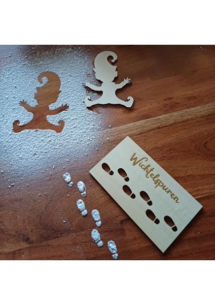 Gnome Şablon Gnome Pencere Gnome Ayak Izleri Noel Gnome Ayak Izi Şablonu - Şablon Ahşap Ayak Izi A (Yurt Dışından) fırsatları