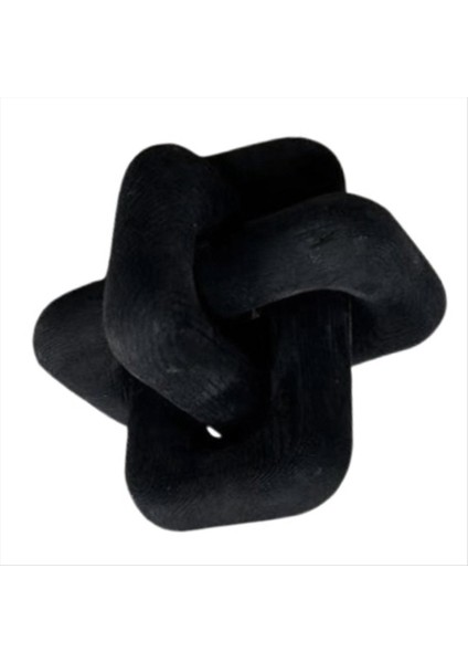 Boho Tarzı Ahşap Zincir Bağlantı Top Süsleri El Oymalı 3 Bağlantılı Zincir Sanat Zanaat Masa Süsü Ev Ofisi Rustik Deco A (Yurt Dışından)