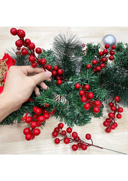 25 Adet 20CM Berry Noel Dekorasyonları Noel Seçiliyor Şubeler Çubukları Dalları (Yurt Dışından) fırsatları