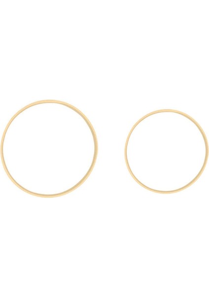 2pcs Rüya Bambu Yüzükler Ahşap Daire Yuvarlak Catcher Dıy Hoop House Bahçe Bitki Dekoru Asma Sepet 13CM ve 20 5cm (Yurt Dışından)