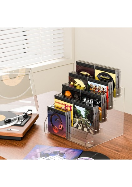 CD Tutucu 5 Katman Clear CD Organizatörleri CD Ekran Rafı Medya Rafı Depolama Için 30&#39 A Kadar Standart DVD Kılıfına Sahiptir (Yurt Dışından) fırsatları