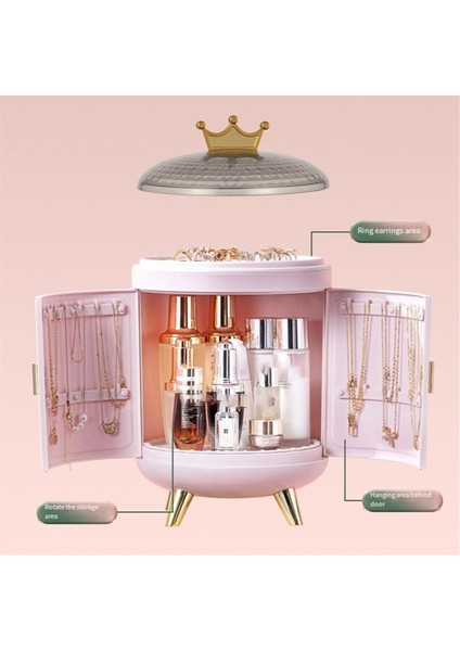 Taşınabilir Takı Organizatör Kutusu - Yüzükler Küpeler Kolyeler Için Seyahat Kılıfı - Plastik Depolama Konteyneri (Yurt Dışından) fırsatları