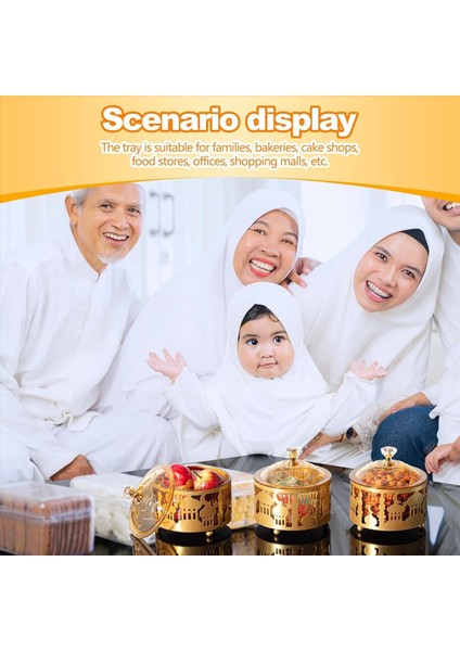 4 Adet Kapaklı Ramazan Tepsileri Eid Mübarek Tepsisi Ramazan Plakası Ramazan Süslemeleri Ramazan Yemek Depolama Konteyneri (Yurt Dışından) indirimleri