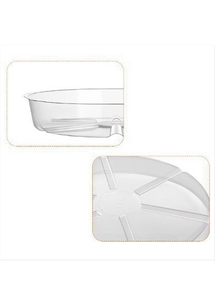 6 Paket Berrak Bitki Tabağı 12 Inç Plastik Bitki Tabakları Kapalı Açık Bahçe Için Dayanıklı Daha Kalın Bitki Tepsisi Saksı Saksı (Yurt Dışından)