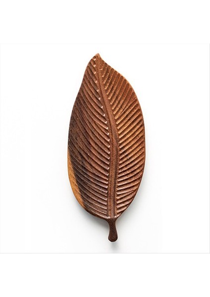 Yemek Tepsisi Yemekler Salata ve Ekmek El Yapımı Yaprak Tepsisi Küçük (Ince Yaprak Damarları) Için Uygun (Yurt Dışından)