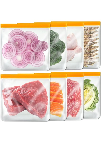 Yeniden Kullanılabilir Gıda Depolama Çantaları Depo Çantaları Dondurulmuş Meyve Sızdırmaz Çantalar Sebze Kilitli Çantalar Evde Kullanım (Yurt Dışından)