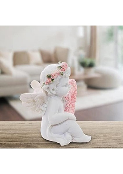 Reçine Süsleri Melek Reçine Heykeli Aşk Kalp Şeklinde Çelenk Figürin Heykeli Sevgililer Için Gün 2 Pcs (Yurt Dışından) modelleri