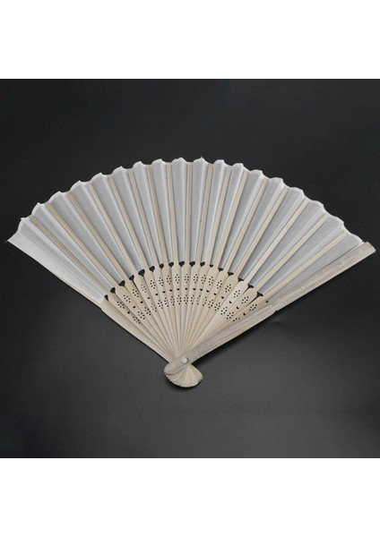 40 Pc/lot 21CM Beyaz Renkli Kumaş El Fan Ipek El Fan Düğün Partisi Promosyonu Iyilik (Yurt Dışından) indirimleri