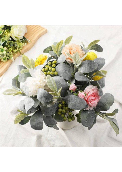 45 Pcs Yapay Flocked Kuzular Kulak Yeşillik Kök Kuzu Dalları Rustik Düğün Merkezi Seçiliyor (Yurt Dışından) indirimleri