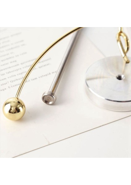 2x Çelik Fizik Oyuncak Kinetik Sanat Dengesi Oyuncak Dengeleme Dekompresif Bilim Psikoloji Ofis Oyuncak Masa Dekoru Altın (Yurt Dışından) fırsatları